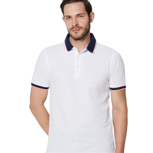 Symbol Premium Men's 100% Cotton Solid Polo T-Shirt - Regular Fit | Pique Knit